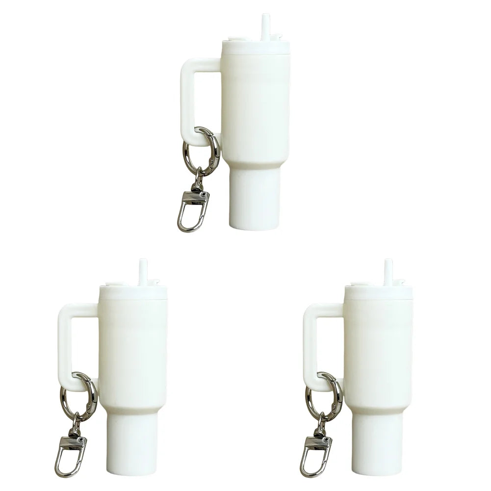 Mini Cup Keychain Lip Balm Keychain Cute Tumbler Key Ring Chapstick Holder Keychain Handbag Charms Key Ring for Handbag Decor