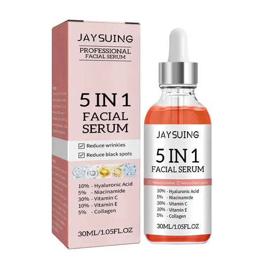 Sérum facial 5 en 1 con vitamina C y ácido hialurónico