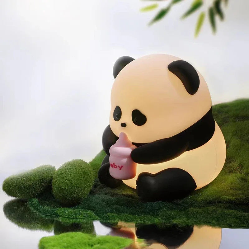 Cute Axolotl Night Light Silicone Nursery Sleeping Lamp Touch Control Nightlights USB Rechargeable Table Lamp for Child