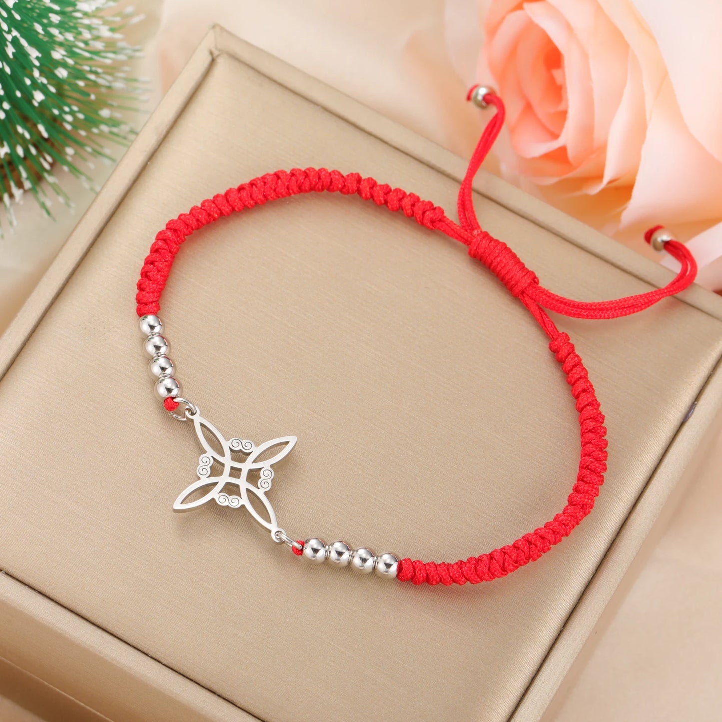 COOLTIME Colorful Rope Witch Knot Bracelet Adjustable Weaving Handmade Rope Amulet Bracelet Jewelry Birthday Gift Wholesale